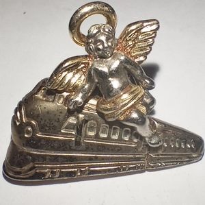 Train Travelers Guardian Pin Brooch